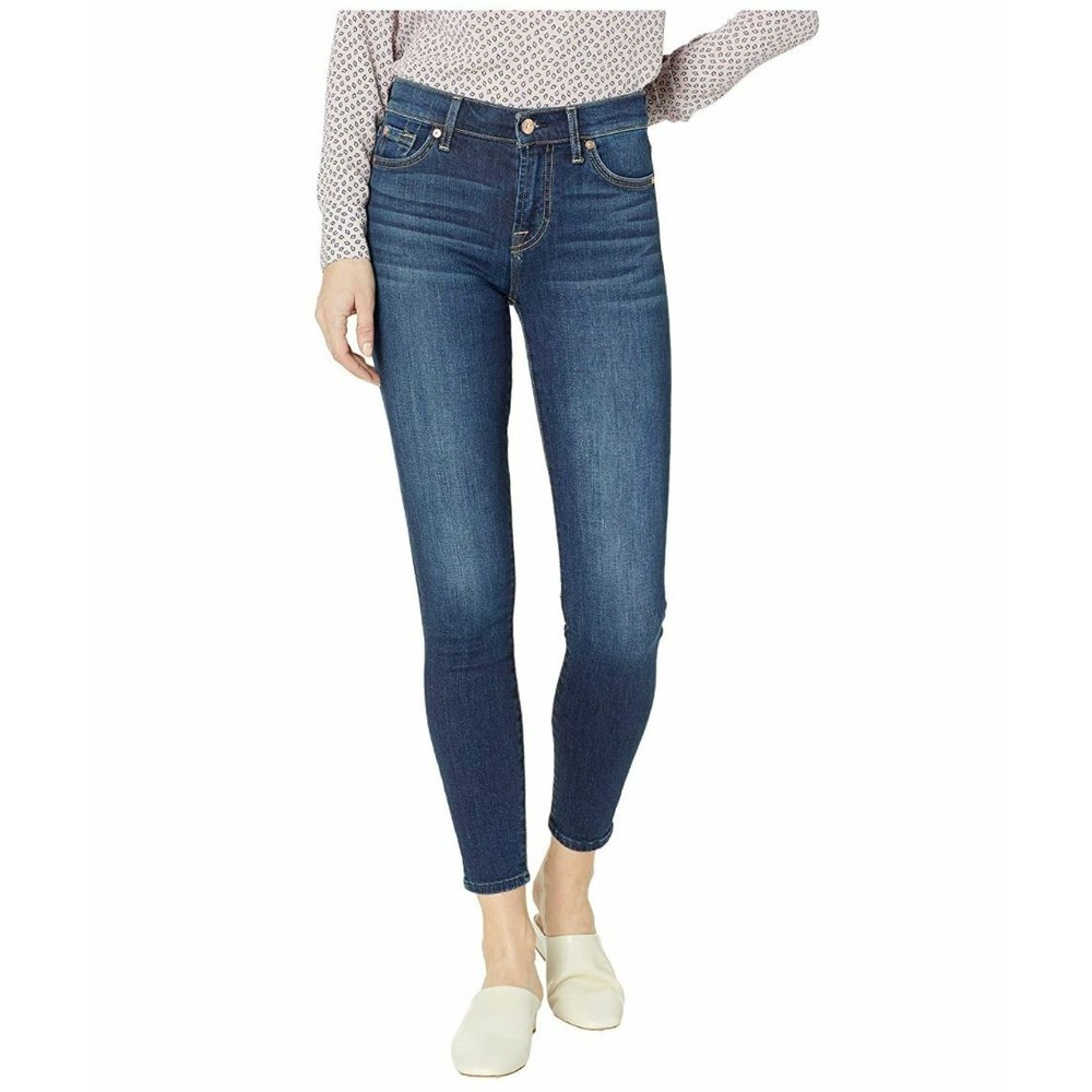 7 For All Mankind women jeans ankle skinny MR AU8444912B 090529 navy 24 $198